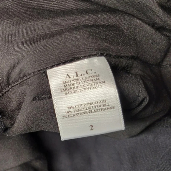 A.L.C Womens Diego Pants Size 2 Black - Picture 6 of 10